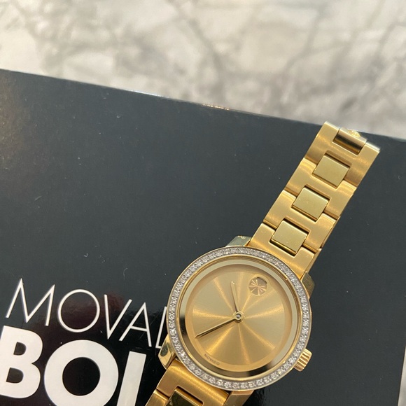 Movado Bold diamond Gold-Tone Timepiece - Picture 2 of 9